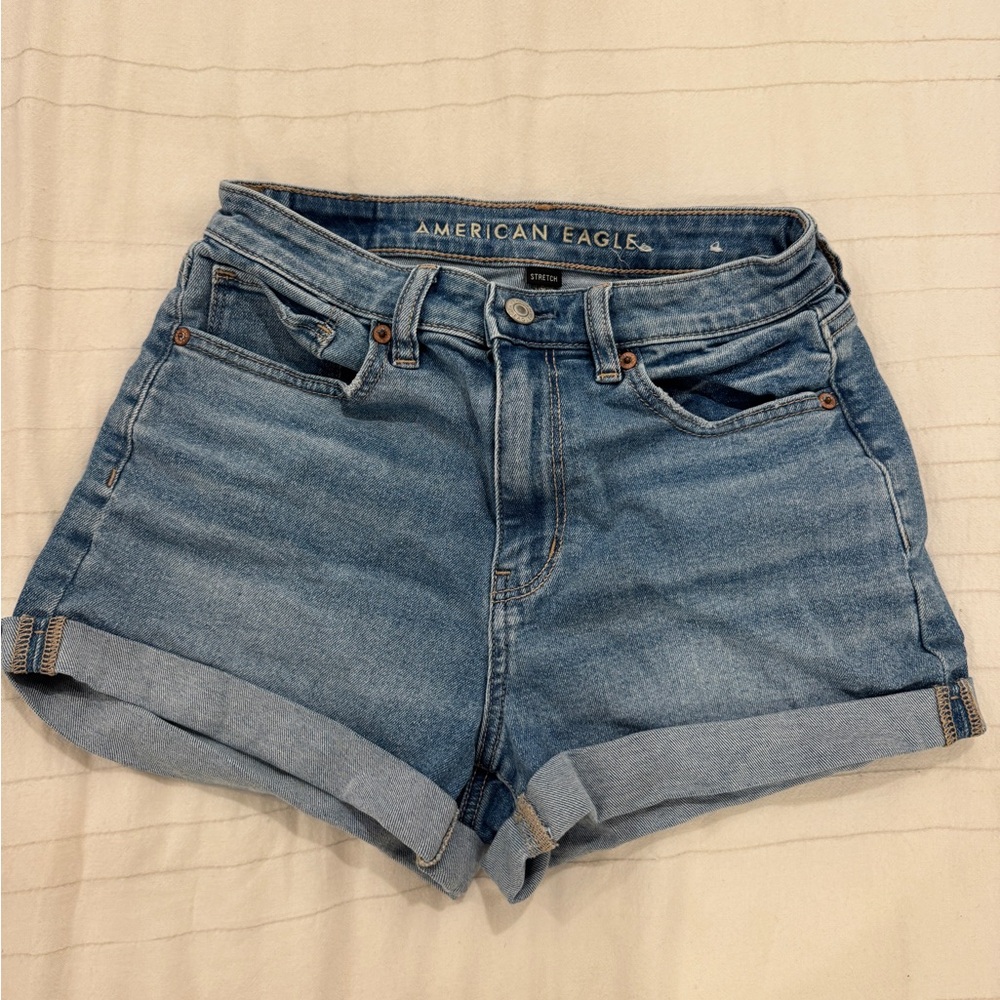American Eagle Outfitters Women's Light Blue Jean Shorts